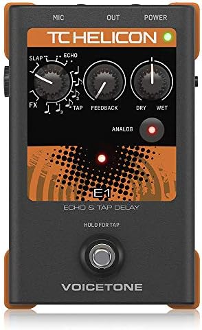 TC-Helicon E1 格安価格!! TC-Helicon VoiceTone E1 Echo And Tap Delay Vocal Effects Pedal